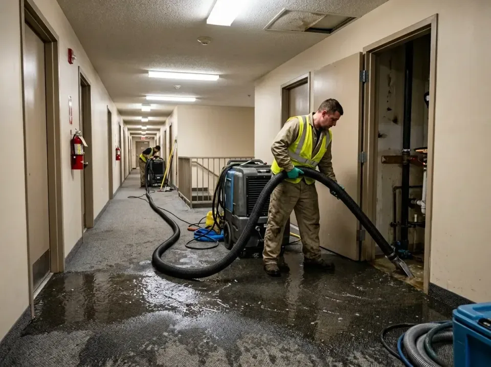 multi-unit-apartment-hallway-f-005 — frequently asked questions, Emergency Burst Pipe Water Extraction & Removal in Dalevill…